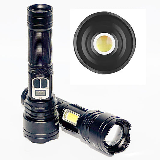 2000 Lumens XHP160+COB LED Torch – Batteries Included