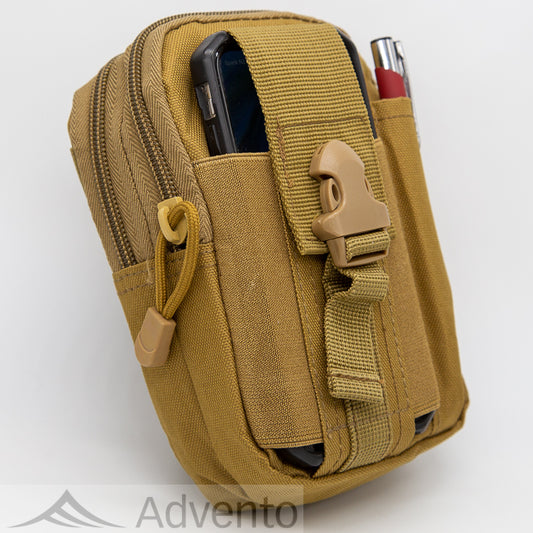 Universal Weatherproof EDC Waist Bag with Phone / PLB Pouch