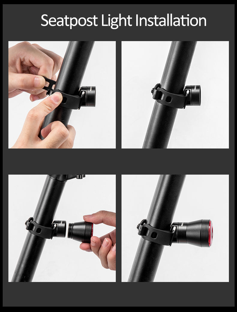 Bicycle Smart Brake Sensing Light Auto Start/Stop IPx6 Waterproof