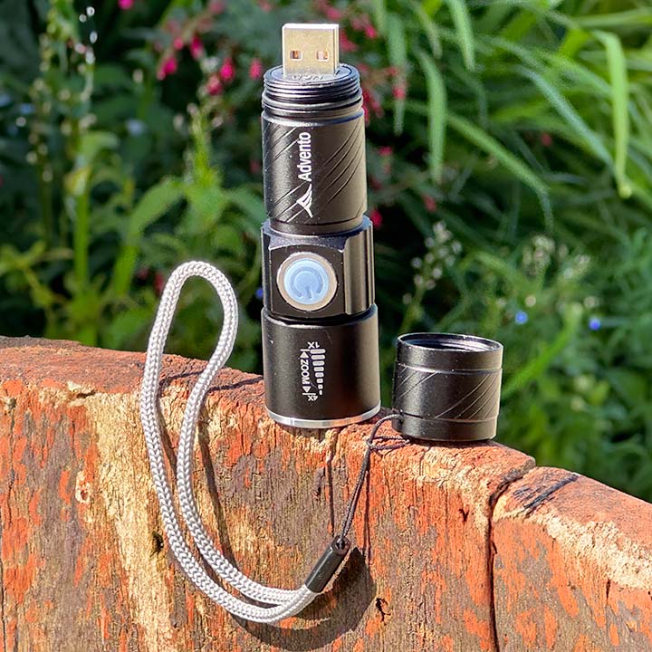 USB Rechargeable Ultra Bright Led Mini Torch Flashlight – Advento NZ