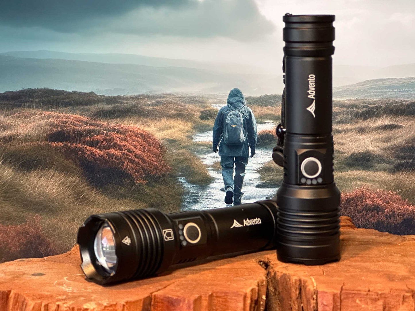 xhp50 Rechargeable powerful flashlight With 5 Light Modes