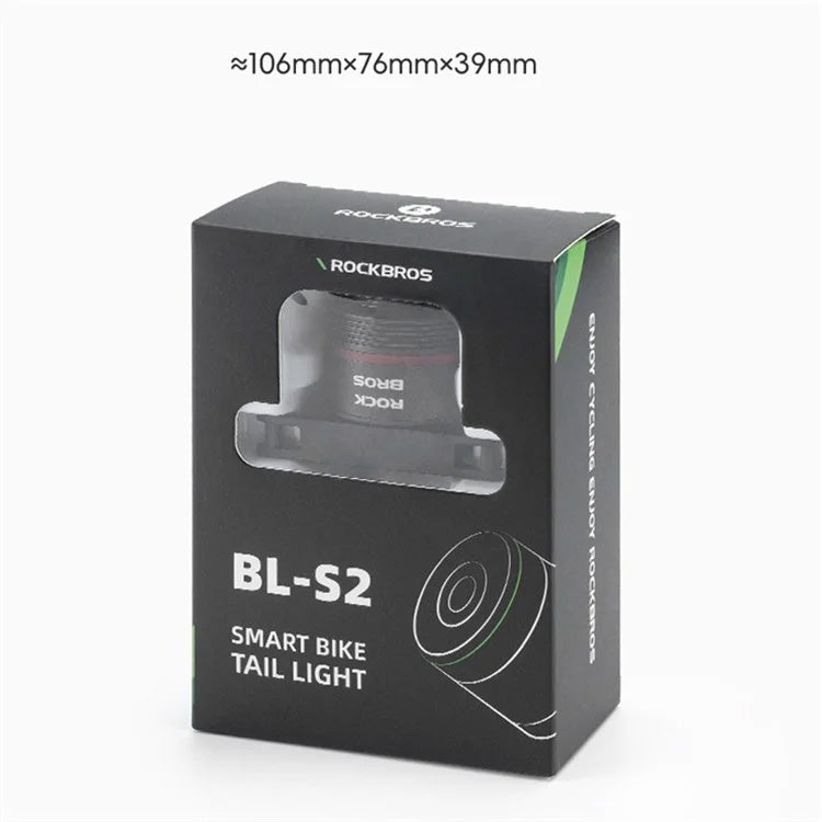 ROCKBROS BL-S2 Smart Touch Brake Sensing Bicycle Tail Light