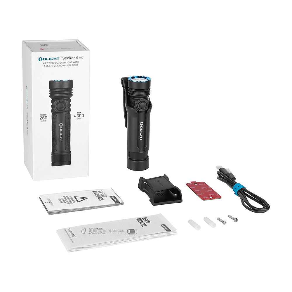 Olight Seeker 4 Pro Rechargeable Torch - 4600 Lumens