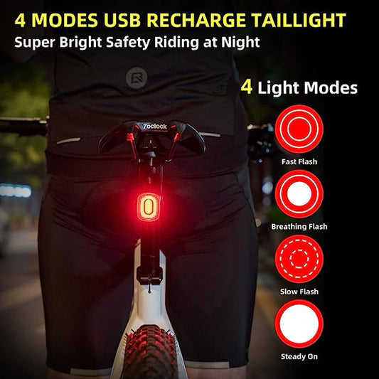 ROCKBROS Q4 Samurai smart Brake Sensing Bicycle Taillight