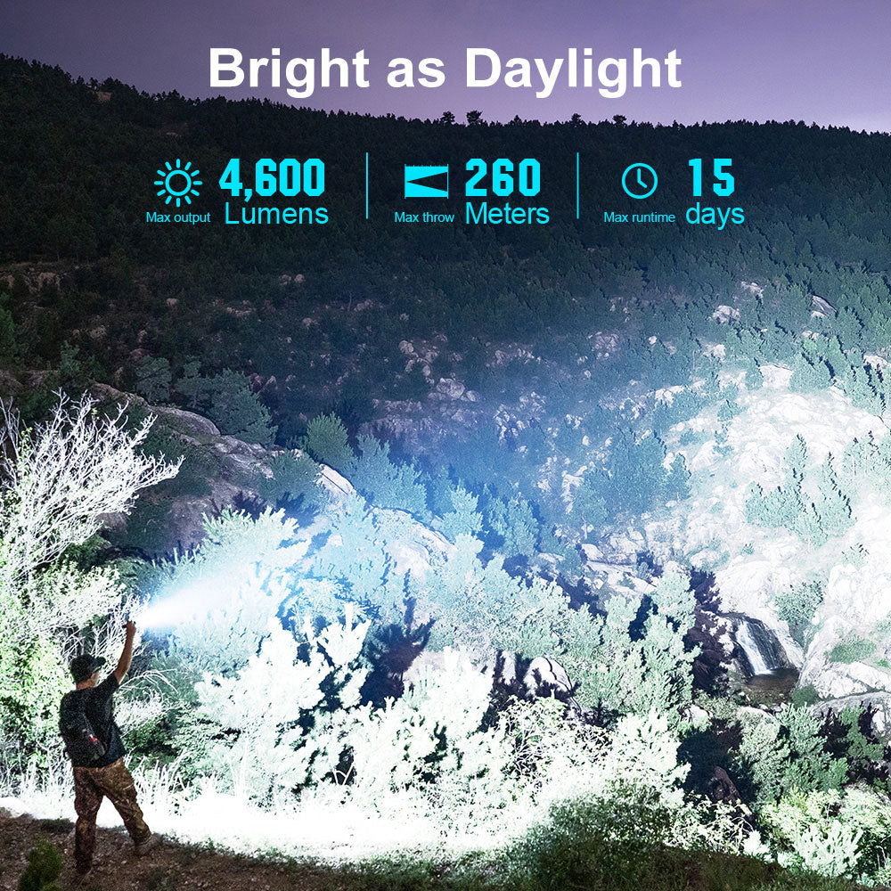 Olight Seeker 4 Pro Rechargeable Torch - 4600 Lumens