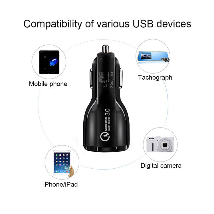 Quick Charge 3.0 Car Dual USB Charger