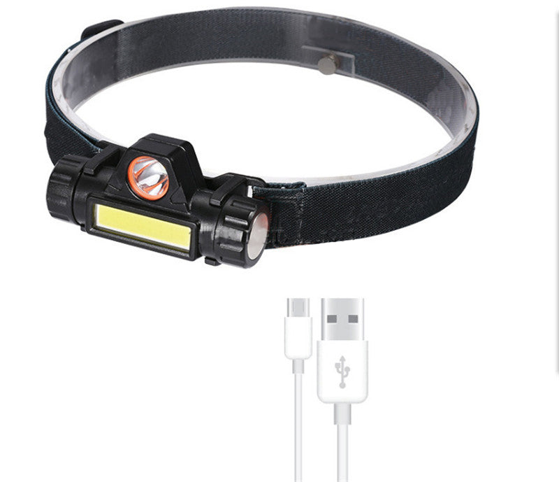 2020 USB rechargeable LED headlamp 3 W COB Q5 high lumen