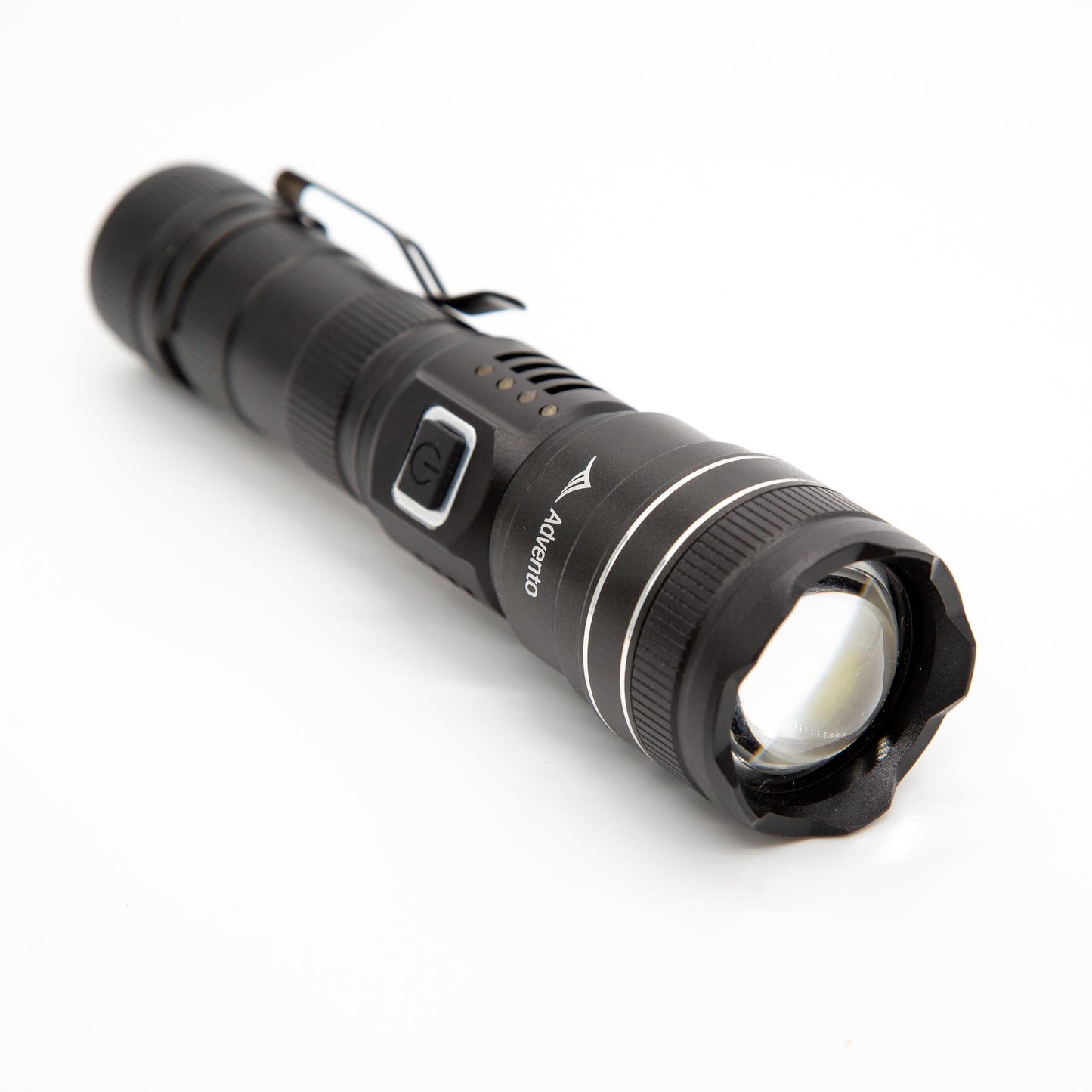 XHP90 Powerful Rechargeable Torch (including 26650 Battery) With Power Bank & 5 Light Modes & Clip