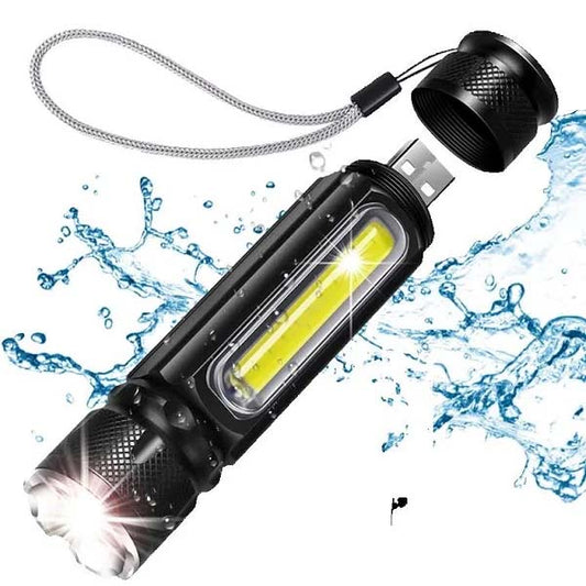 USB Mini COB Led Flashlight with magnetic base